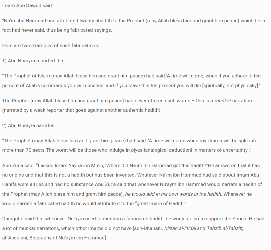 Criticism levelled against Imam Abu Hanifah   IslamiEducation.png
